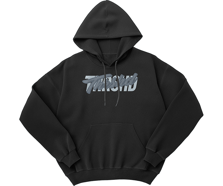 THRSHD EMBROIDERY OVERSIZED HOODIE